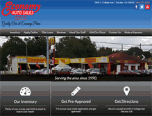 Tablet Screenshot of economyautosales.com